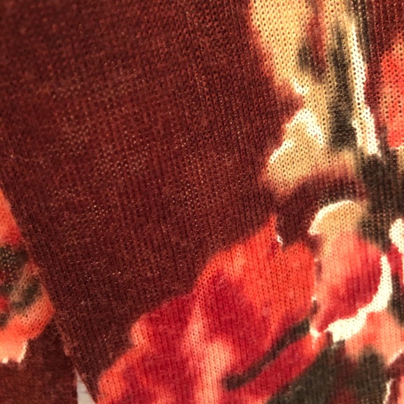 ANN TAYLOR LOFT * NWOT Rust Rose Floral Cardigan - Picture 8 of 8